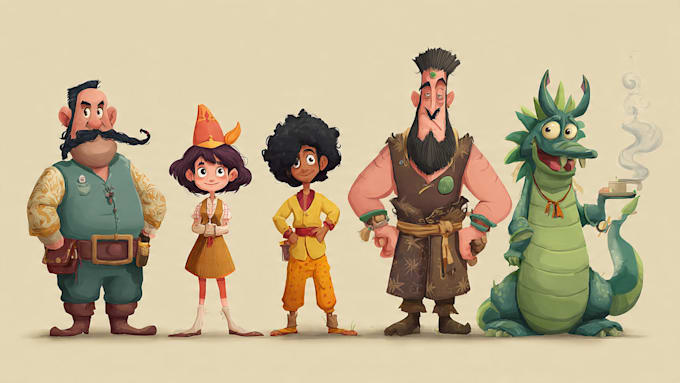 draw cute, simple and funny cartoon
