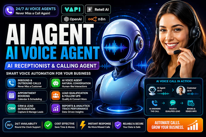 build ai agent ai voice agent ai retell ai receptionist vapi ai calling agent
