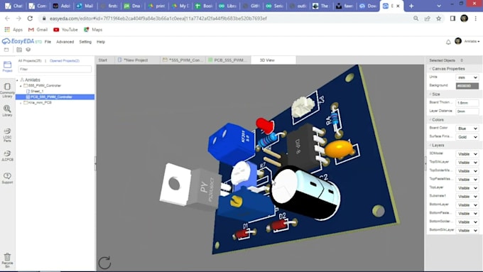 design power electronic pcb, motor control, and robot driver circuits