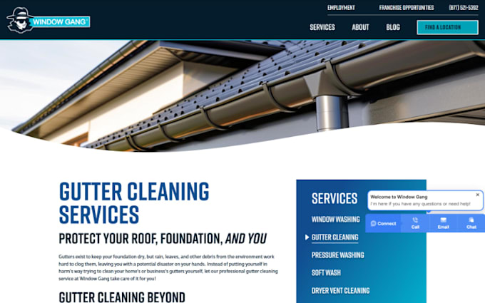 wix gutter cleaning roofing website roofing contractor gutter repair website