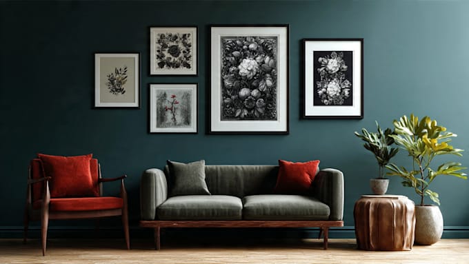 design digital wall art prints and illustration