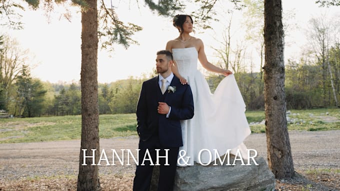 a cinematic wedding highlight video