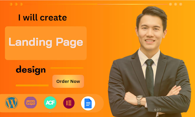 create an elementor one page website and landing page design