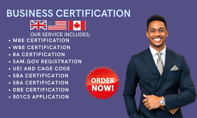 help you get mbe wbe 8a sba dbe certification and sam gov registration