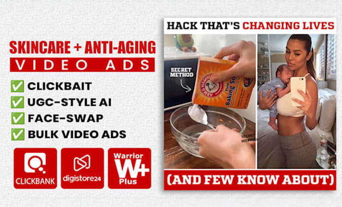 create skincare and anti aging affiliate video ads that convert