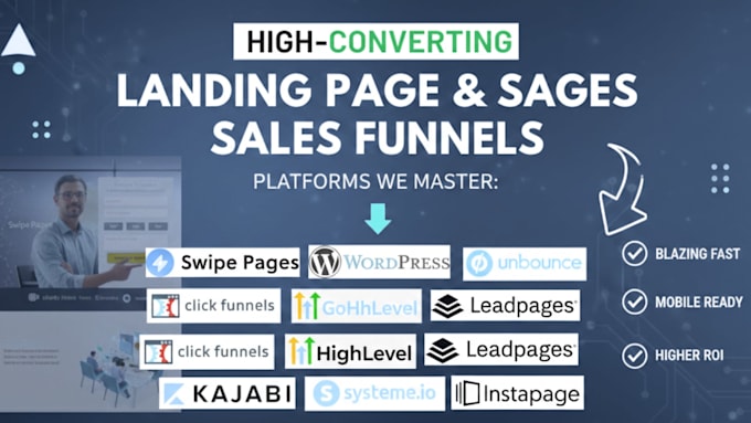 design a high conversion squeeze swipe pages landing page for google ads and ppc