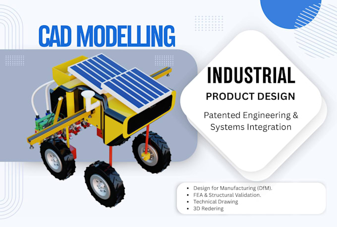 design professional cad models for industrial manufacturing and robotics