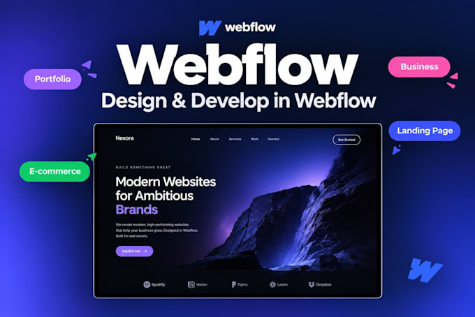 design and develop a responsive webflow website