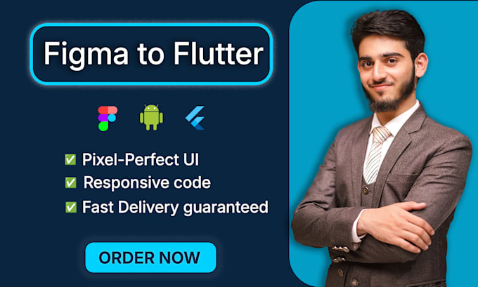 convert your figma design to flutter responsive pixel perfect mobile UI