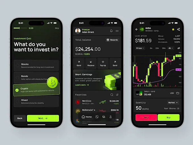 develop investment app forex trading app stock trading app