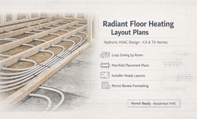 engineer hydronic radiant floor heating and manual j heat loss