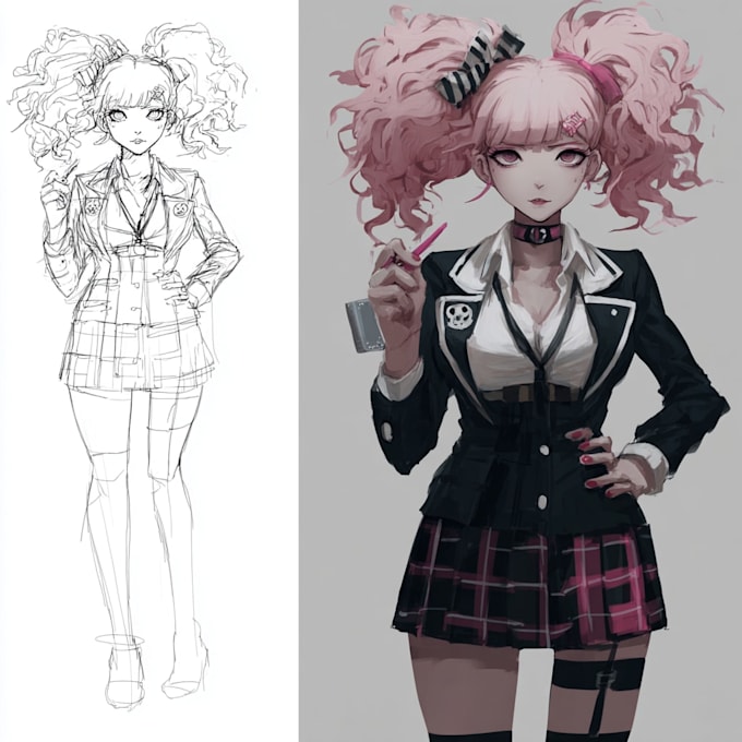 design custom danganronpa style character