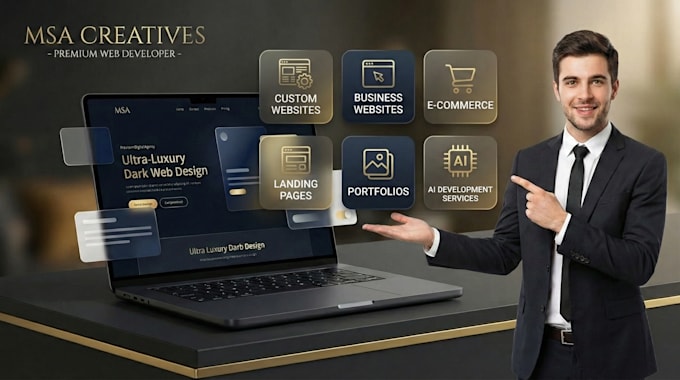 design a premium luxury website with smooth animations and modern UI