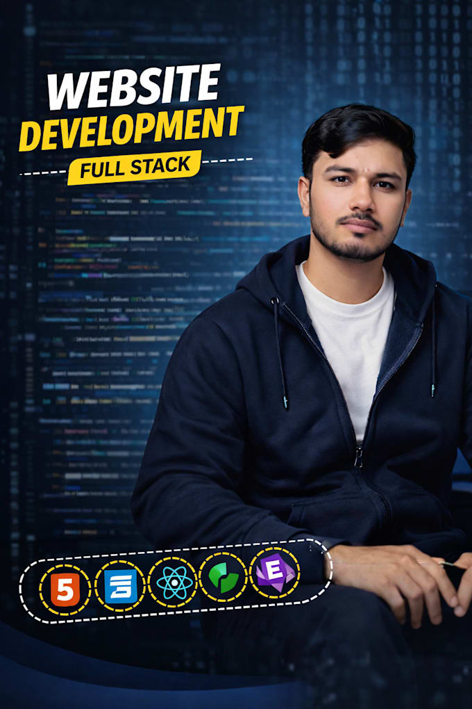 website development as full stack web developer front end backend develop