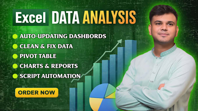 professional excel dashboards and clean data analysis
