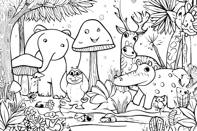 draw anything for coloring book pages