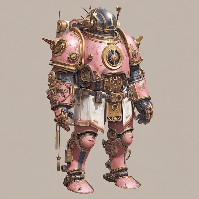 design realistic sci fi character illsutration for you