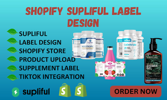 supliful label design, label design, product label and winning product