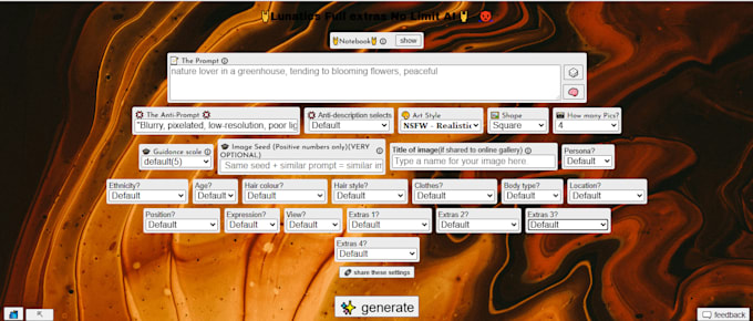 provide an unlimited image generator tool