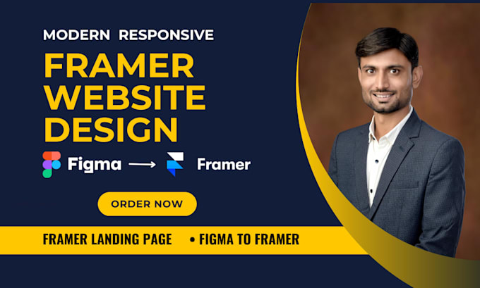 Make framer website design, framer landing page or convert figma to ...