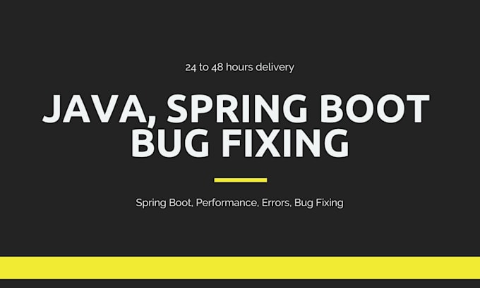 fix, optimize, or debug your java backend application