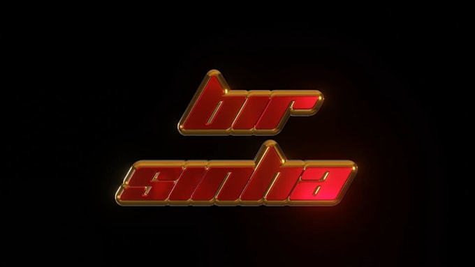 create a shiny metallic 3d rotating or 3d logo spinning animation seamless loop