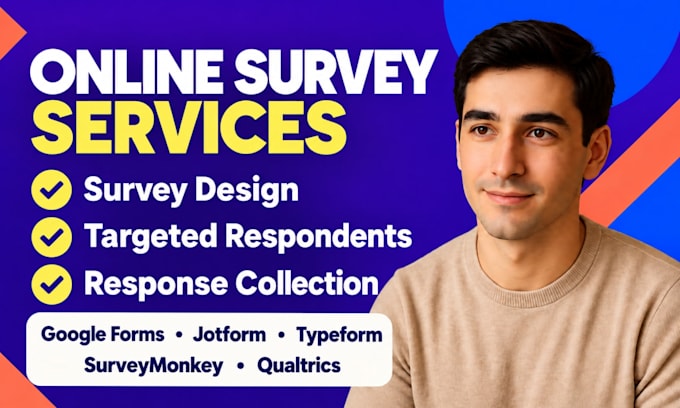 create google form, jotform and get over 1000 targeted respondent to fill survey