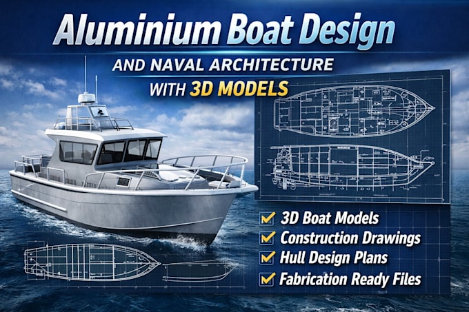 Aluminium boat design and naval architecture with 3d models by ...