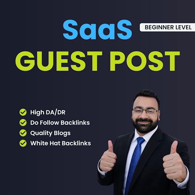 build saas backlink via saas guest post link insertion on high da saas website