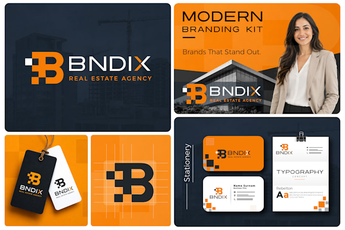 design logo, brand identity, and complete brand style guide