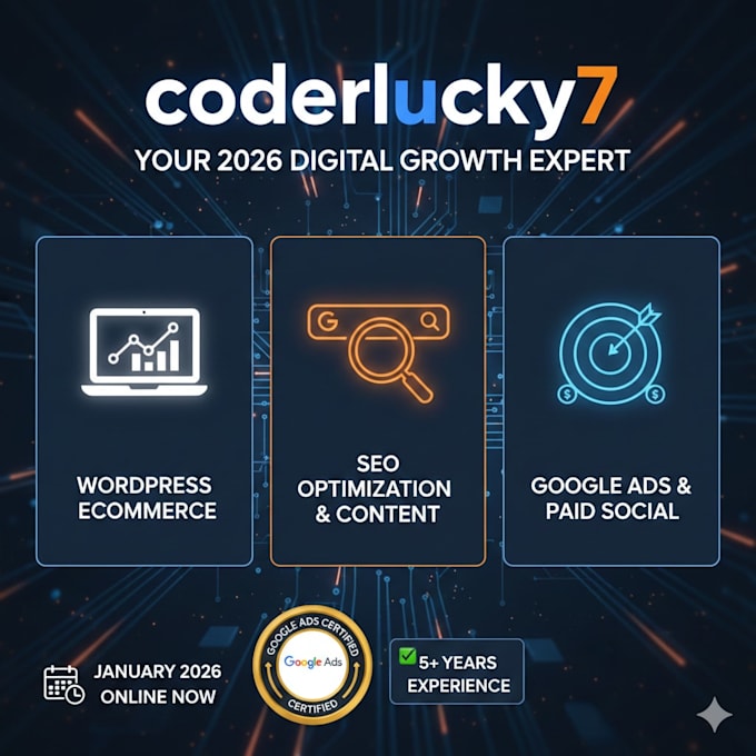 build a high converting wordpress ecommerce store with SEO and google ads
