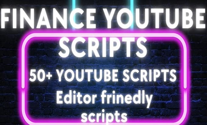 write youtube script on finance