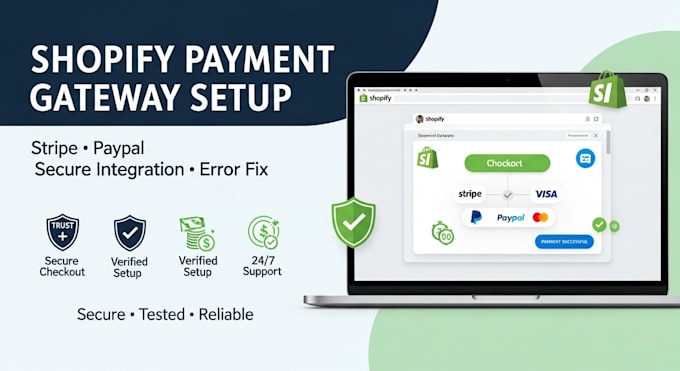 fix, support, and set up shopify payments for your shopify