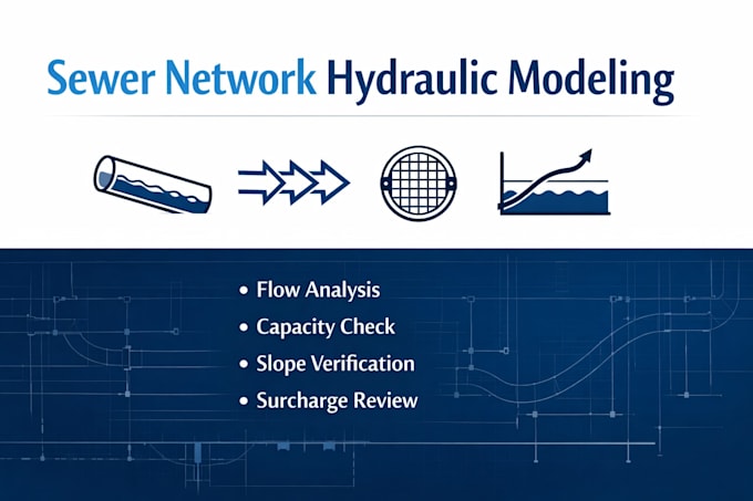 sewer network and perform hydraulic calculations