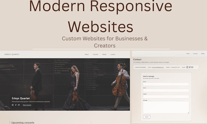 build a modern responsive website or landing page