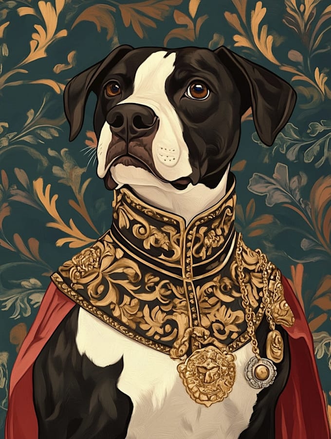 create a custom pet portrait