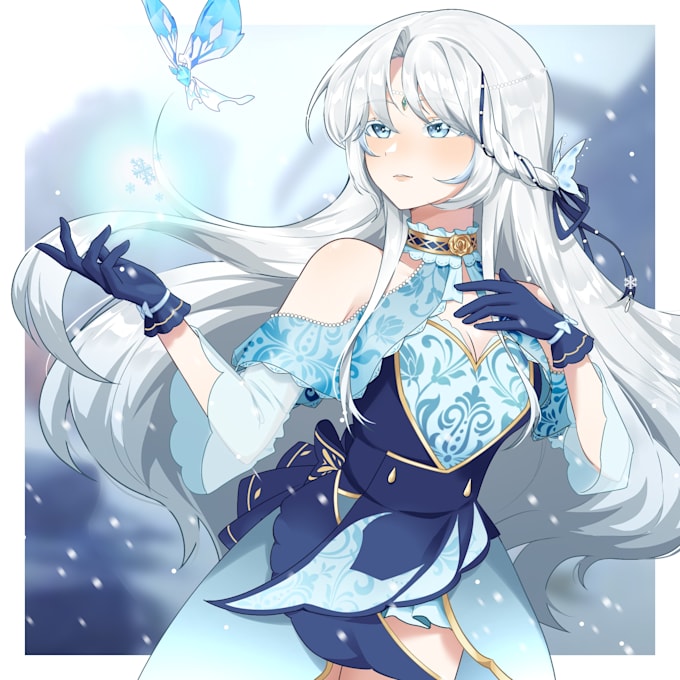 draw beautiful anime illustration