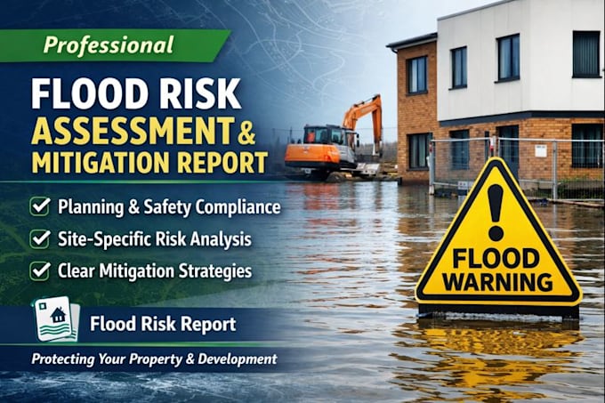 prepare a professional flood risk assessment fra mitigation report
