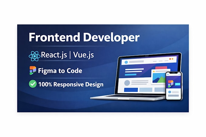 develop web app using  react or vue js  with API integration