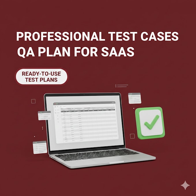 create professional test cases and test plan for your saas product