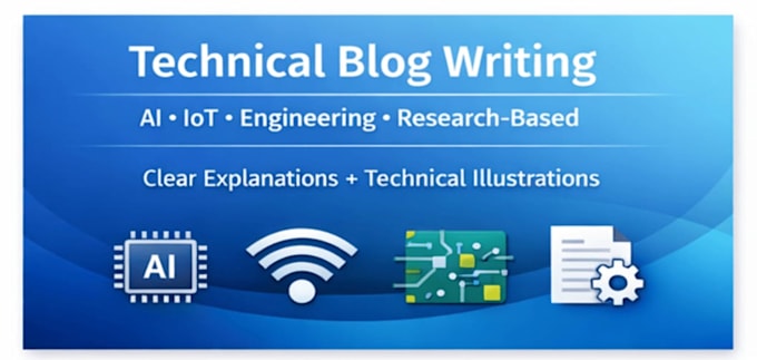 write clear and engaging technical blogs on ai, iot