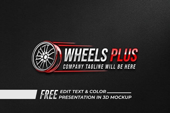 do a modern wheel, tire, and automobile modification logo