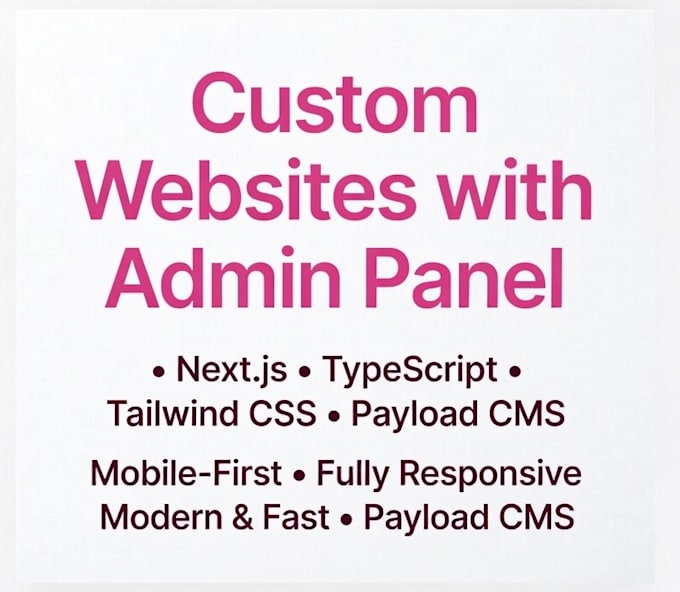build a next js website using tailwind CSS and payload cms
