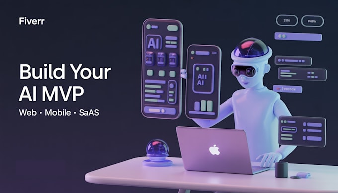 develop ai mvp, saas, prototype web app and custom web and mobile app