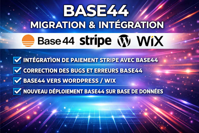 migrer base44 corriger bugs base44 expert, lovable base44 replit vers wordpress