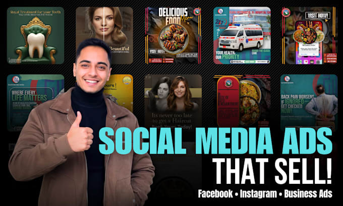 Design high converting facebook instagram ad creatives for small ...