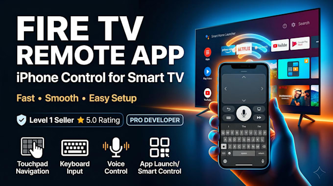 develop smart fire tv remote app for ios