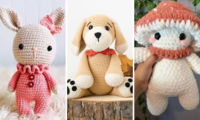 create custom step by step amigurumi crochet patterns plush toy tutorials