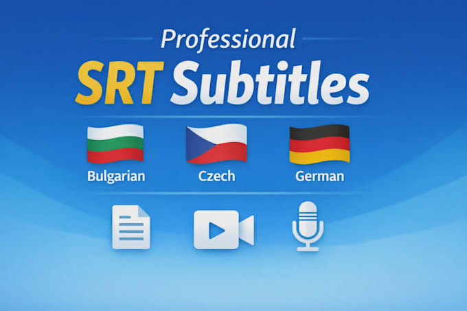 create accurate subtitles in bulgarian, czech or german