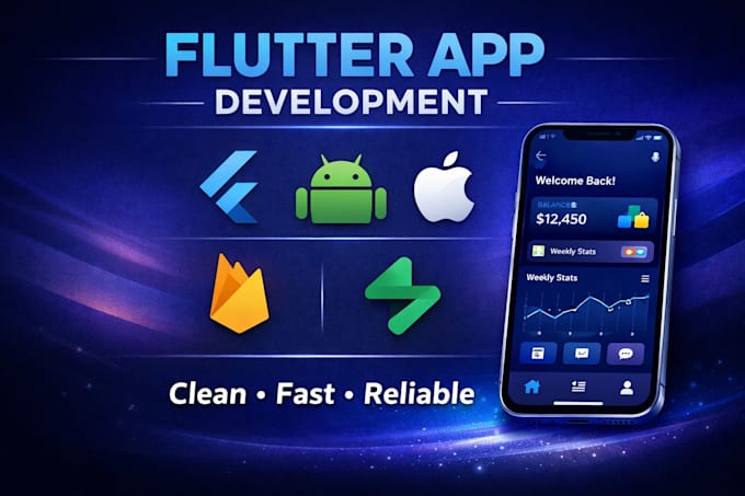 build a professional flutter mobile app with firebase or supabase